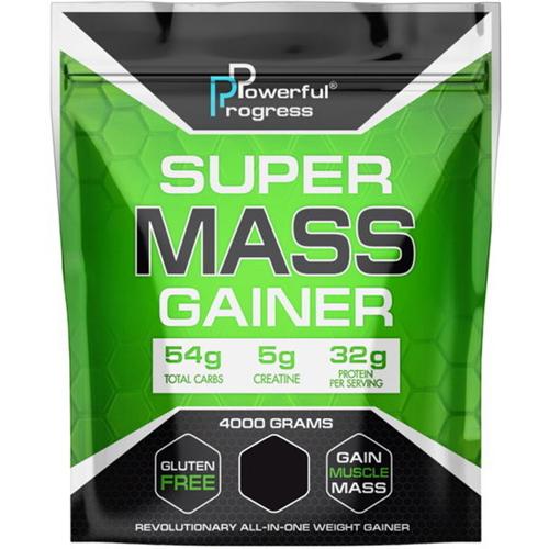 Гейнер Powerful Progress Super Mass Gainer 4000 г 40 порцій Banana