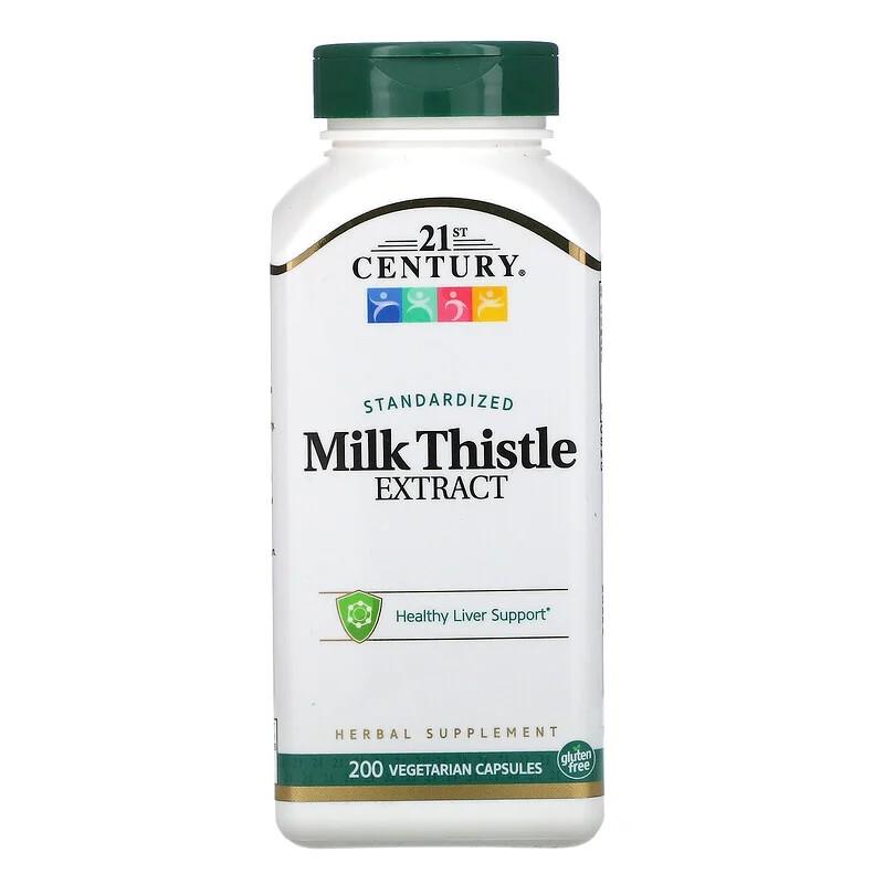 Натуральная добавка 21st Century Standardized Milk Thistle Extract 200 капсул