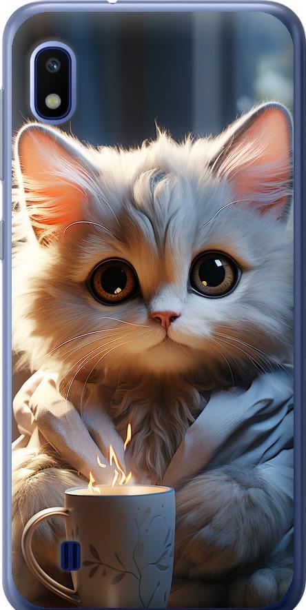 Чехол на Samsung Galaxy A10 2019 A105F White cat (5646u-1671-42517)