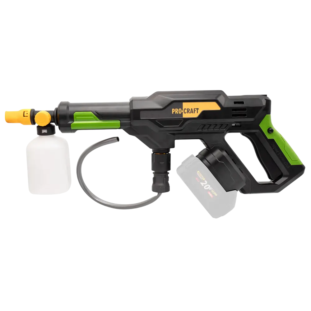Мийка акумуляторна високого тиску безщіткова ProCraft CW20 без акумулятора та без зарядного пристрою з кейсом
