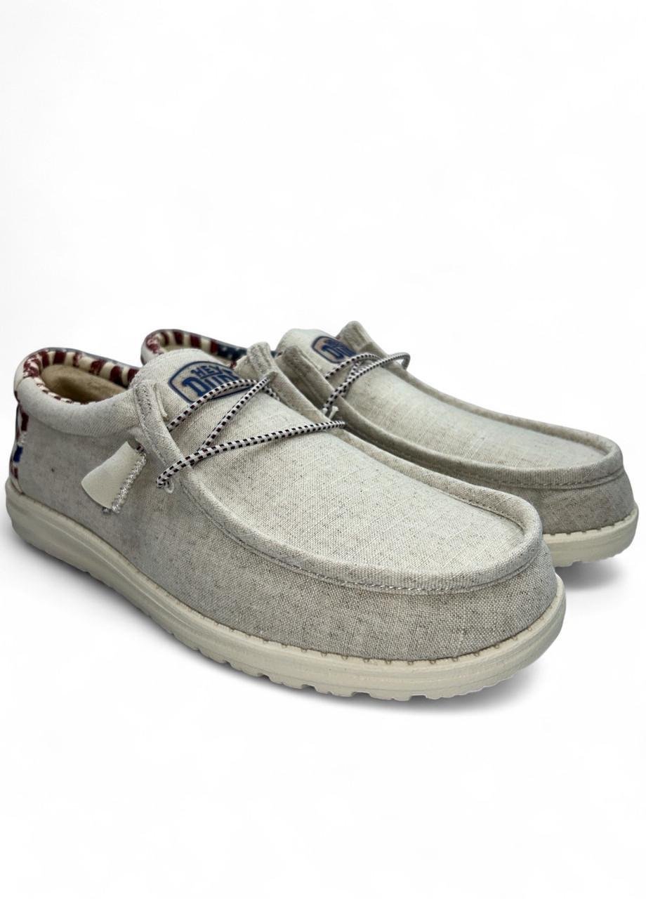 Мокасины мужские Hey Dude Wally Patriotic 4001-9CW р. 44 29 см Серый (2773159950) Мокасины мужские Hey Dude Wally Patriotic 4001-9CW р. 44 29 см Серый (2773159950)