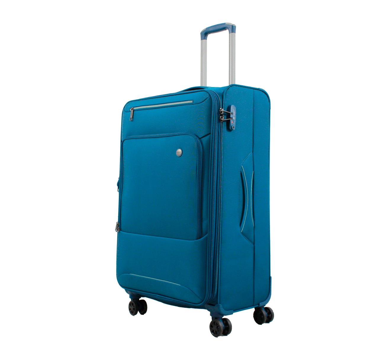Чемодан большой Airtex ткань L 80х45,5х30 + 5 см 96 л 3,9 кг Синий (835)