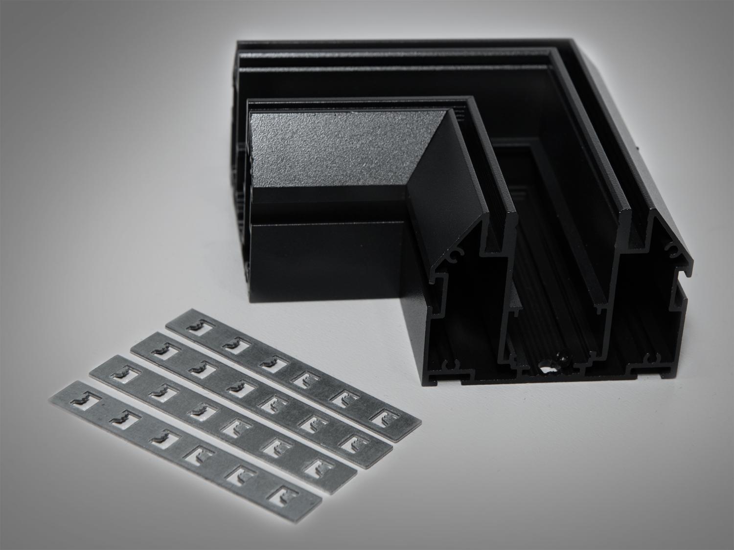 Угловой элемент для МТС для натяжного потолка серия 20 (QY-CX104-BK Ext 90) - фото 3 Угловой элемент для МТС для натяжного потолка серия 20 (QY-CX104-BK Ext 90) - фото 3