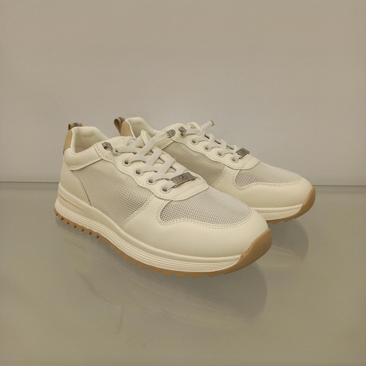 Кроссовки женские классические с сеткой р. 39 Молочный (33384707)