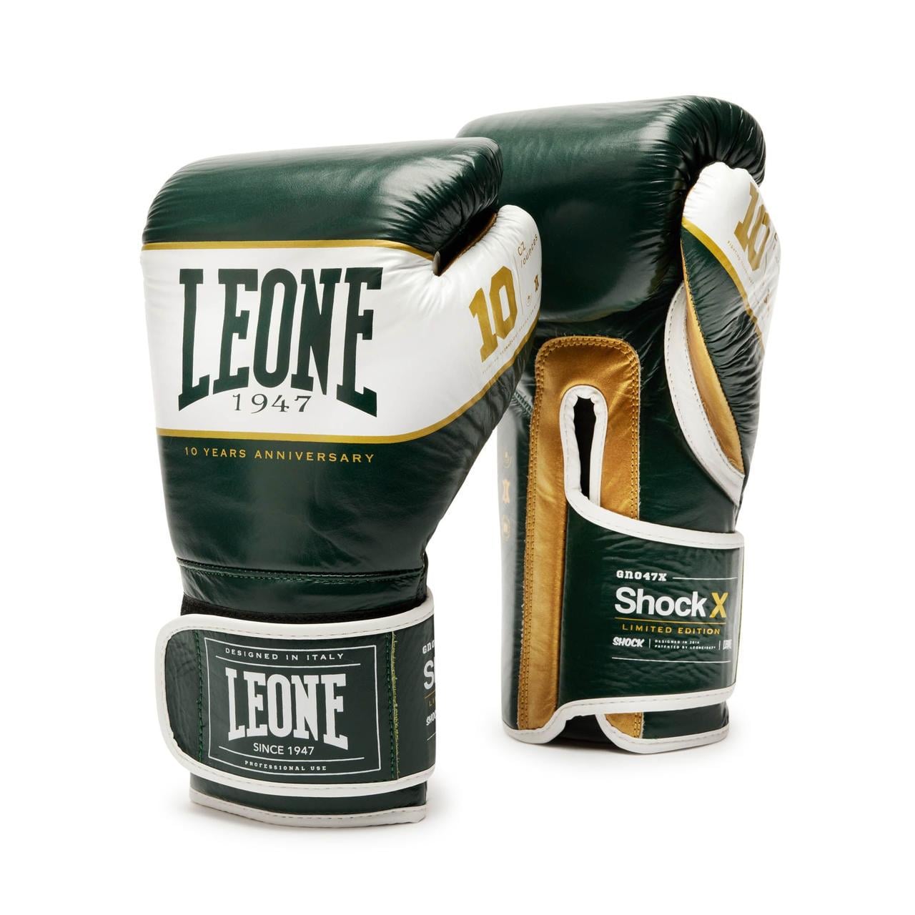 Боксерские перчатки Leone Shock X 16 унций Green (500213)