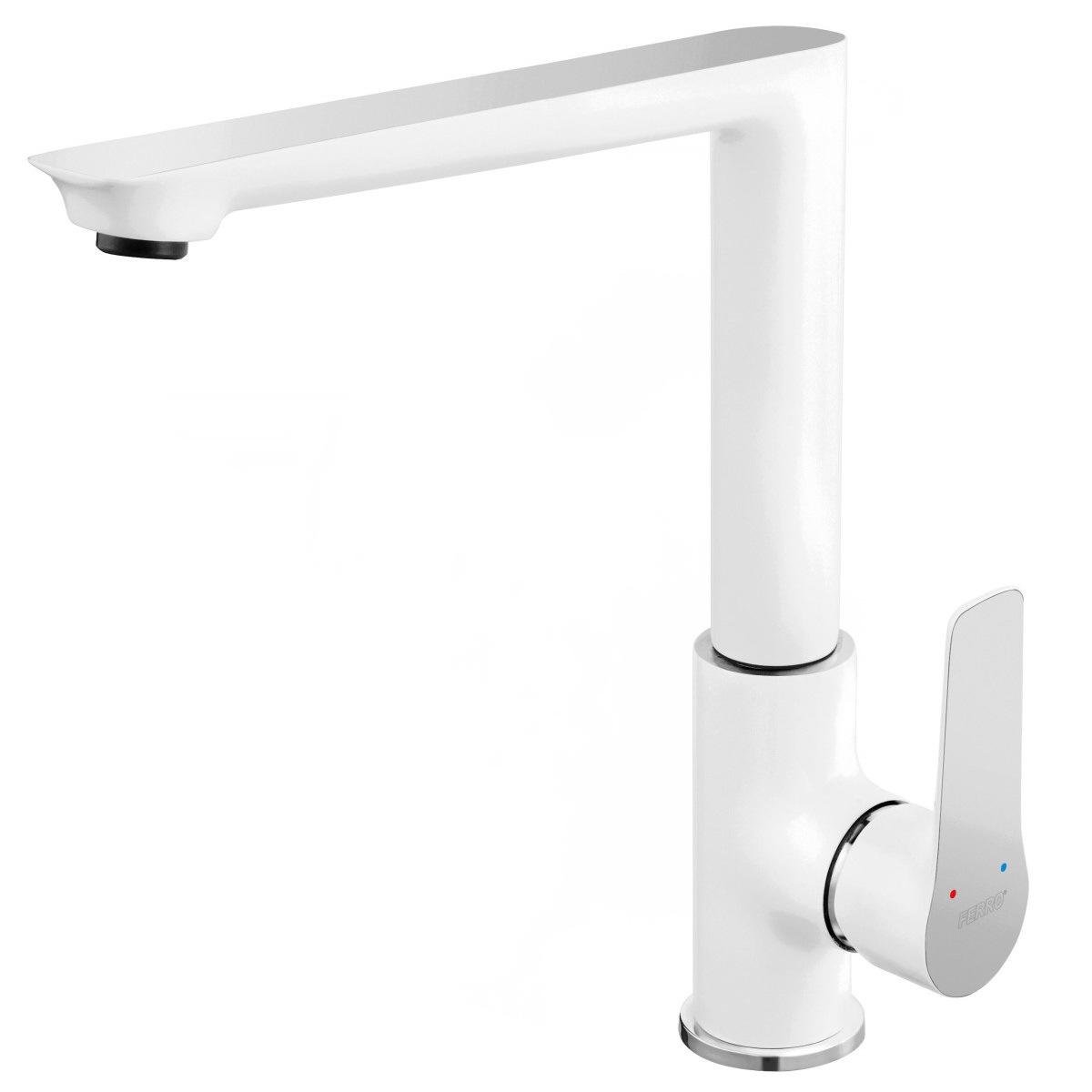 Смеситель для кухни Ferro Adore BDR4 однорычажный Белый (174789)