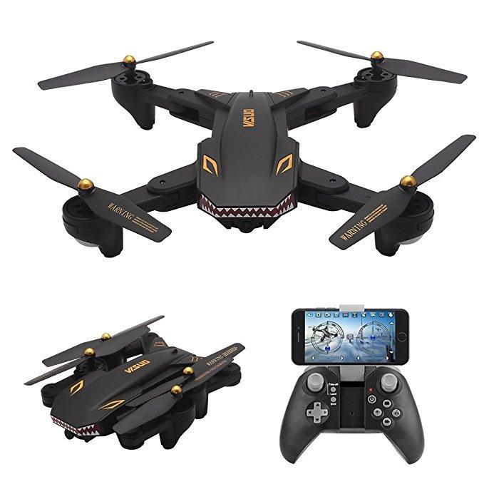 Квадрокоптер VISUO XS809SHW Mini Drone з камерою 2,0 Mp Чорний (SUN3448) - фото 10