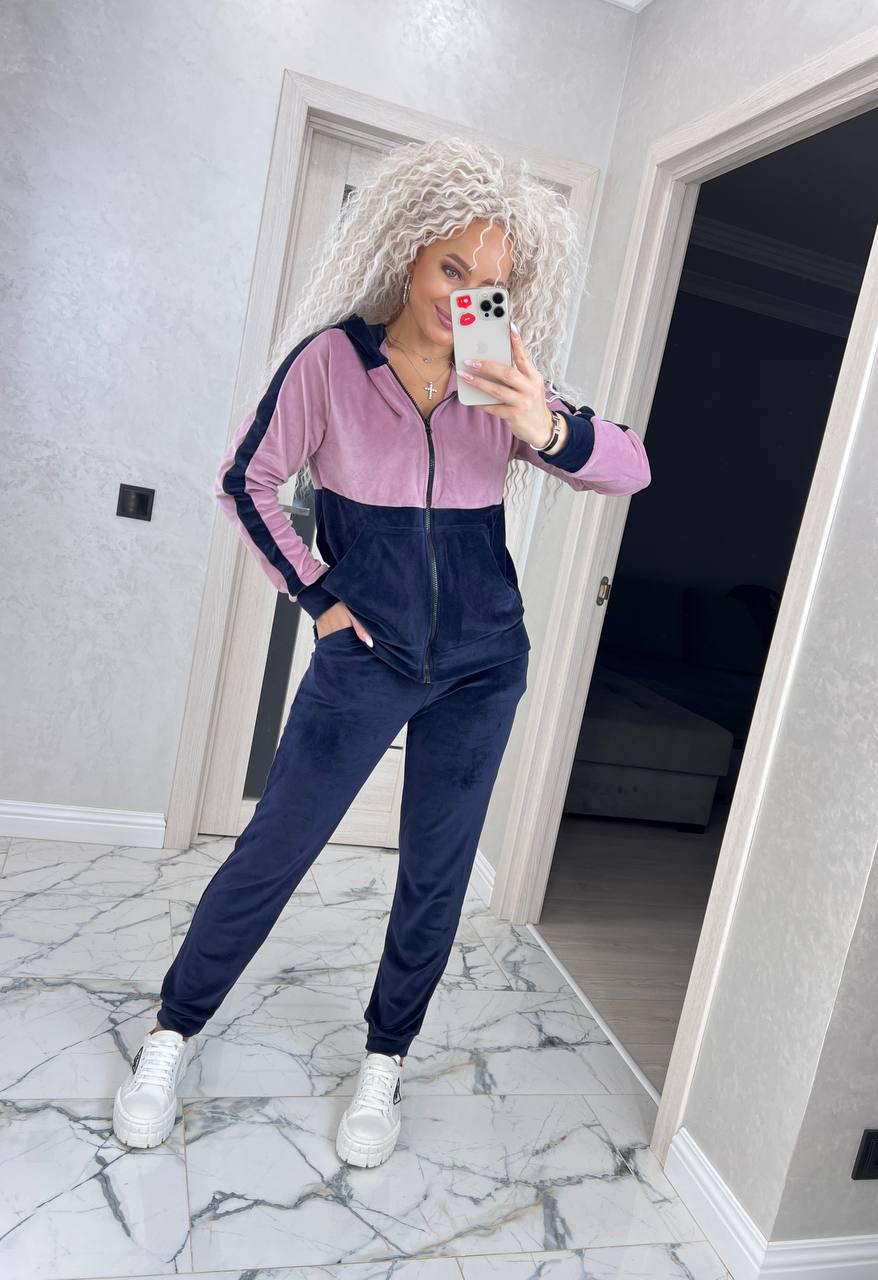 Костюм жіночий Rich р. 60 Темно-синій (0241-ді)