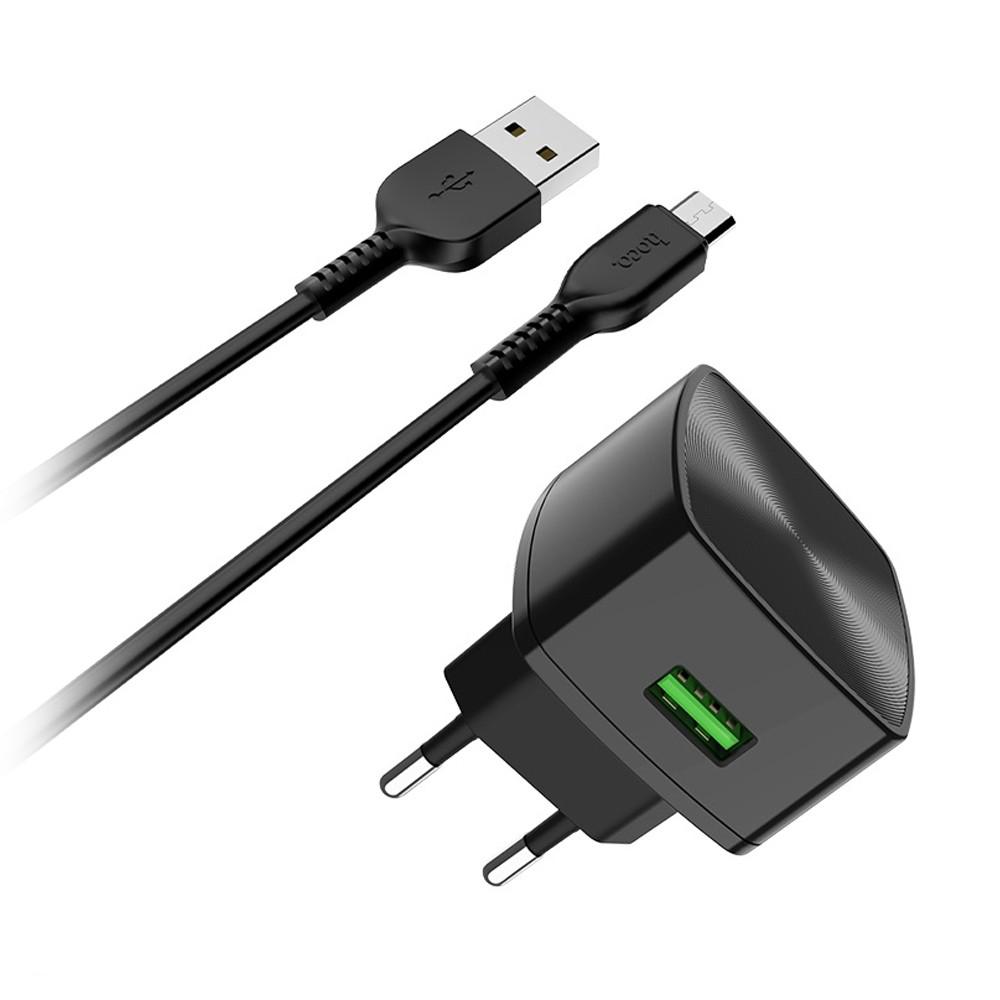 Зарядний пристрій Hoco Micro USB cable Cutting-edge c70a Black (e3c2d3a7)