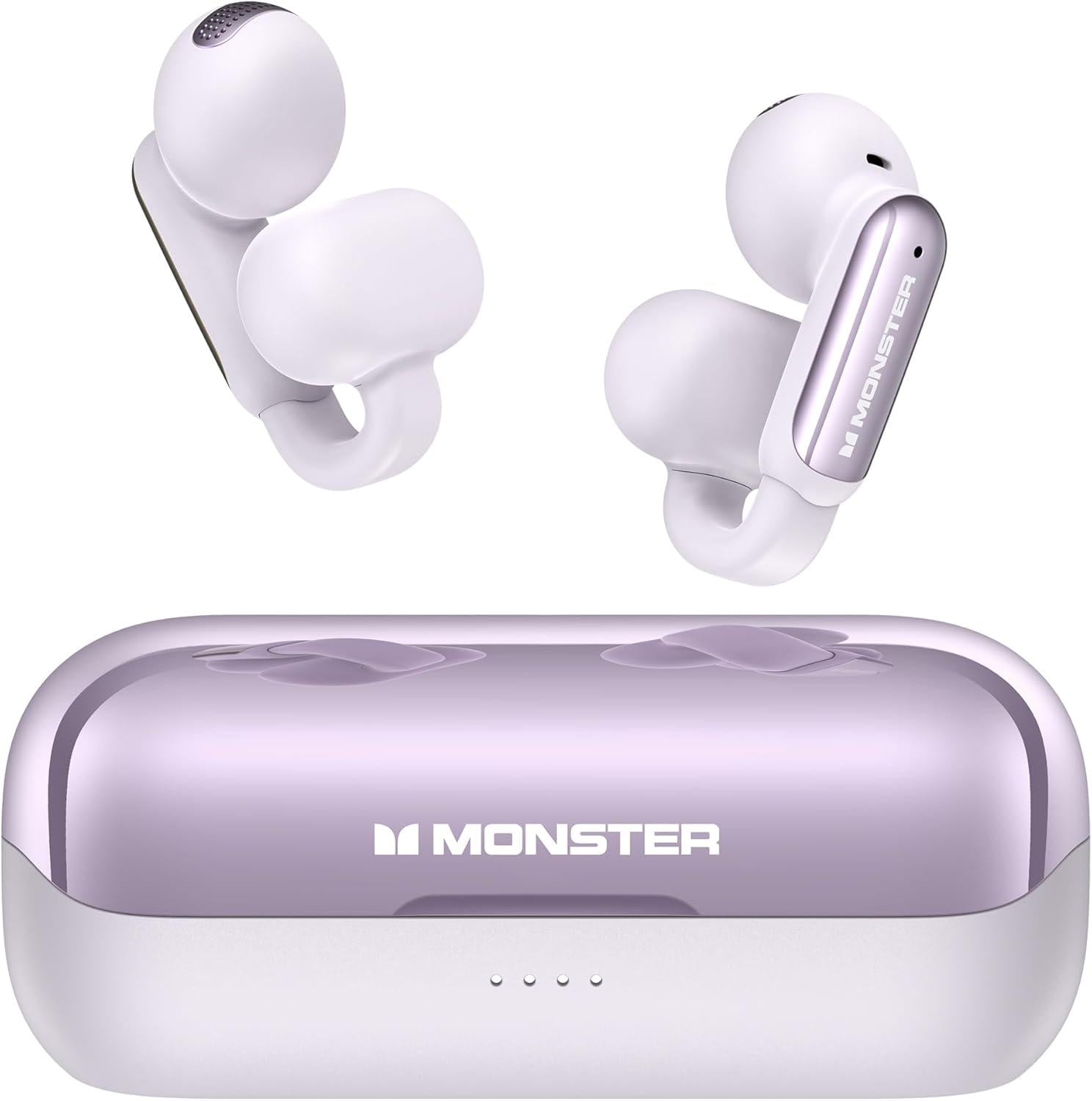 Наушники Monster Open AC601 Clip-On Open-Ear Bluetooth 5.4 ENC IPX5 Purple