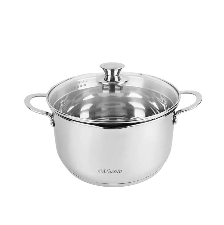Кастрюля Maestro MR 3510-24 из нержавеющей стали и крышкой 24 см 5 л (С_MR3510/24)