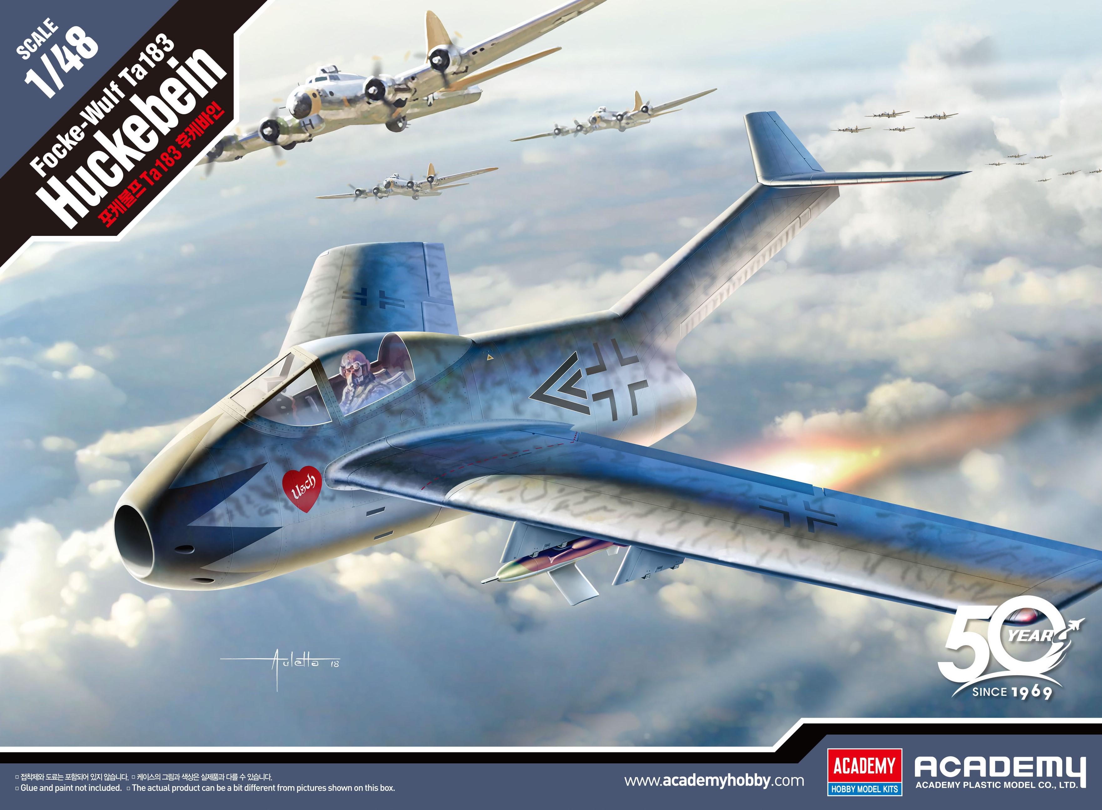 Сборная модель Academy Focke-Wulf Ta 183 Huckebein 1:48 (12327)