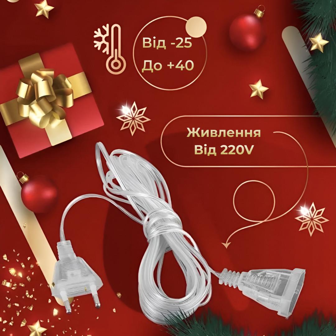 Удлинитель для гирлянд 220V 5 м Прозрачный (3061) - фото 4 Удлинитель для гирлянд 220V 5 м Прозрачный (3061) - фото 4