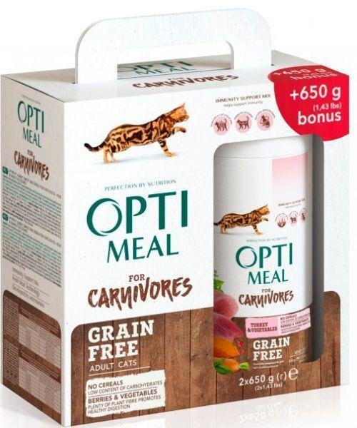 Сухой корм Optimeal Индейка и Овощи для кошек беззерновой 1,3 кг Сухой корм Optimeal Индейка и Овощи для кошек беззерновой 1,3 кг