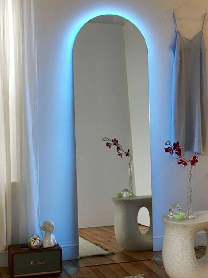 Зеркало с подсветкой Арка XL 90х200 см (10012XL-90200stW)