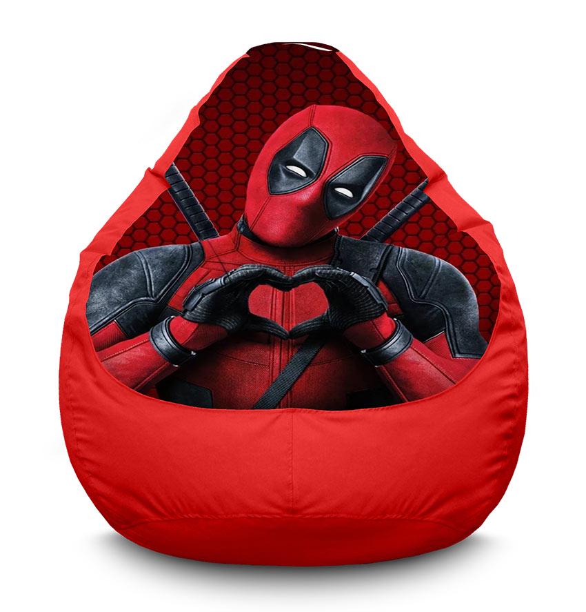 Кресло-мешок iPuff Deadpool Heart Marvel оксфорд XXXL 100х135 см Красный (113909-2) Кресло-мешок iPuff Deadpool Heart Marvel оксфорд XXXL 100х135 см Красный (113909-2)