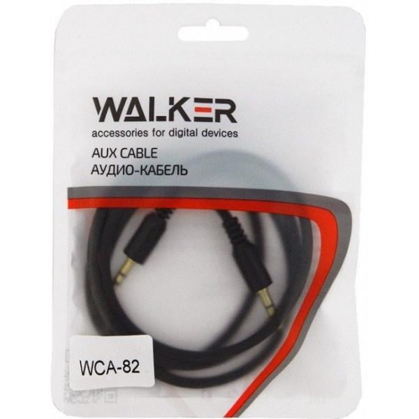 Кабель Walker AUX 3.5mm H82 Ribbed Black - фото 2