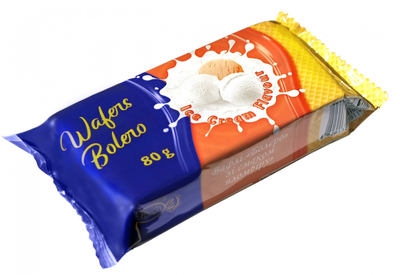 Вафлі Ріконд зі смаком Пломбіру 80 г (36567) Вафлі Ріконд зі смаком Пломбіру 80 г (36567)