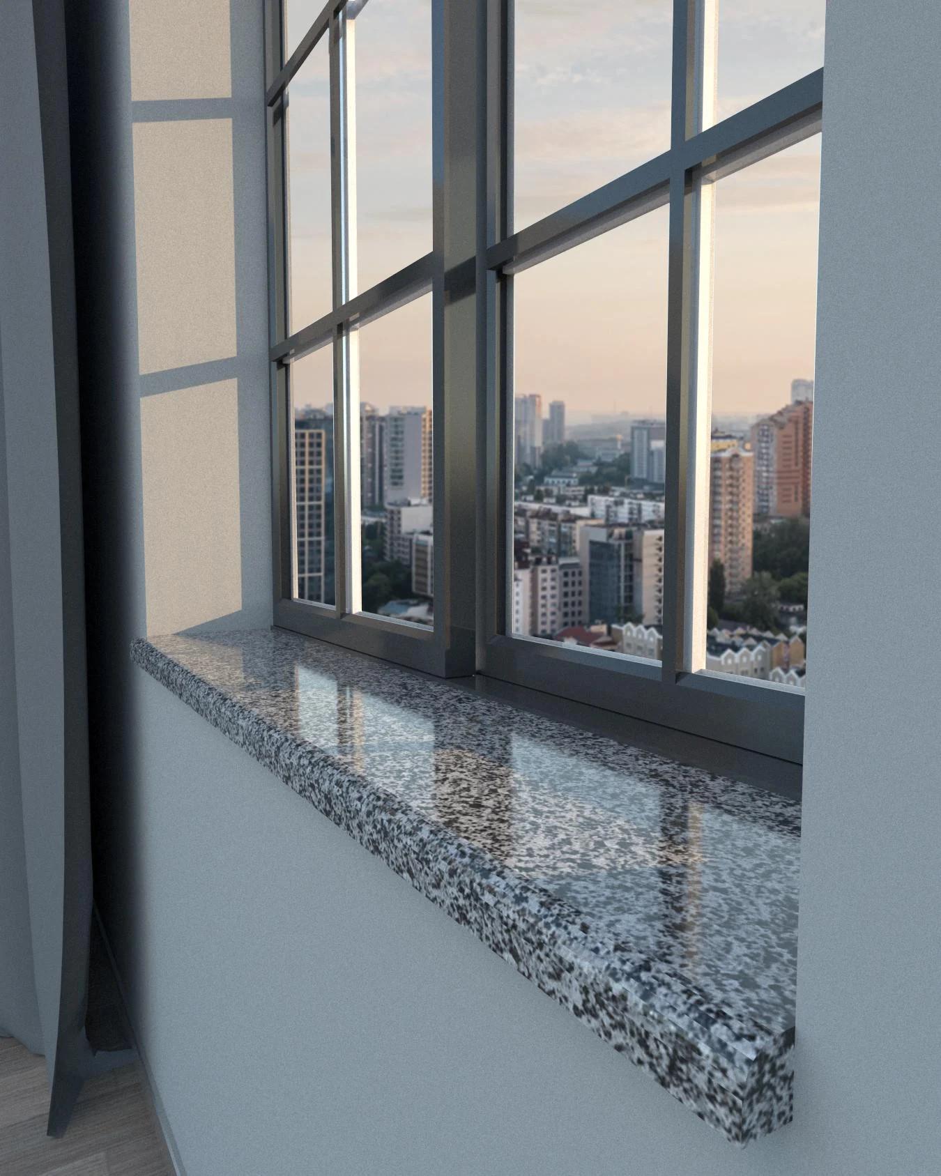 Подоконник гранитный Покостовский фаска А 1200х300х30 мм (ПЗ-0024) Подоконник гранитный Покостовский фаска А 1200х300х30 мм (ПЗ-0024)