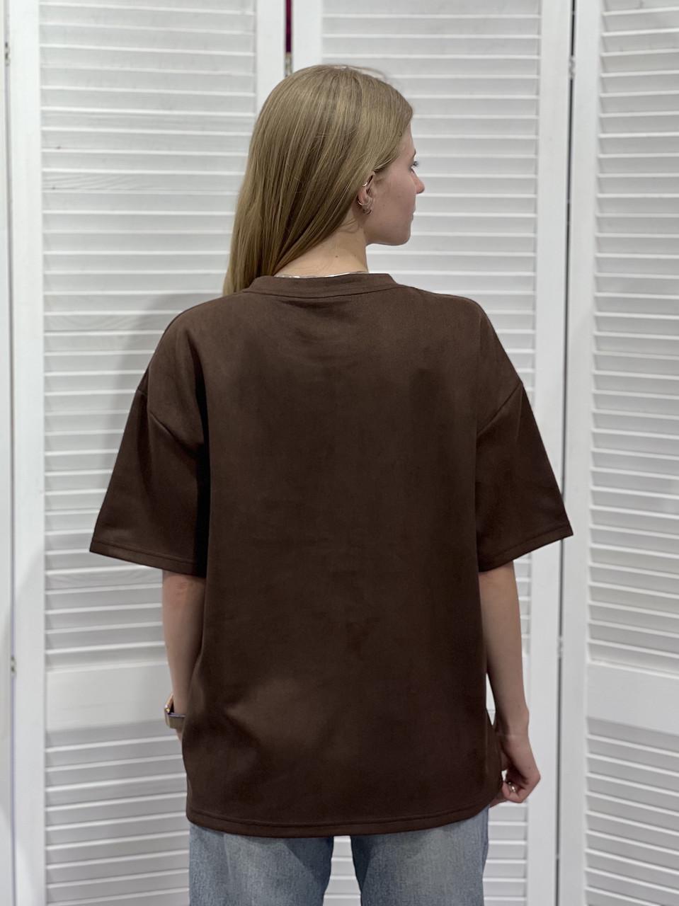 Футболка женская с блестящим принтом inslisa OS Черный (#25022) - фото 6 Футболка женская с блестящим принтом inslisa OS Черный (#25022) - фото 6