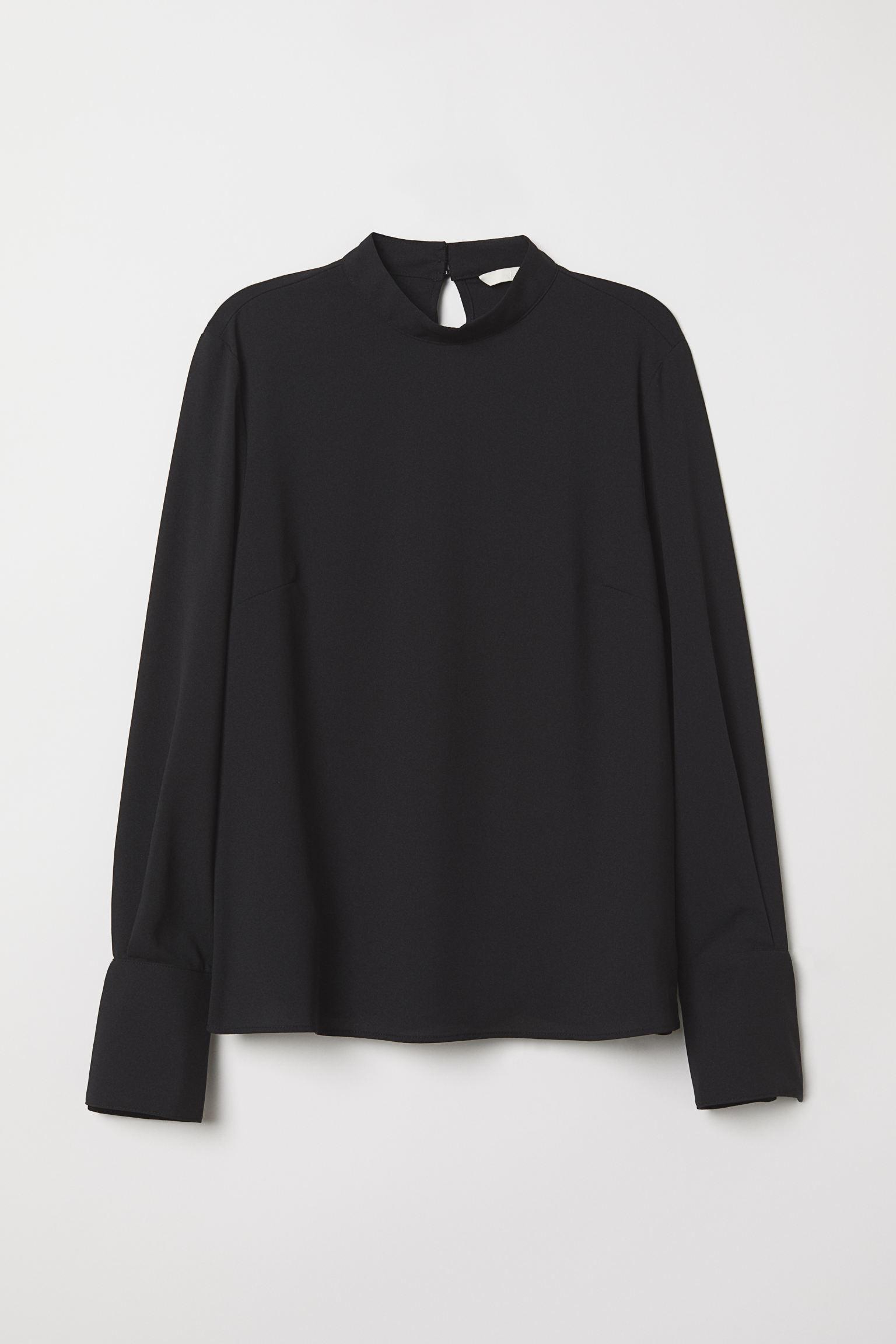 Блуза H&M р. 34 Черный (17026775618)