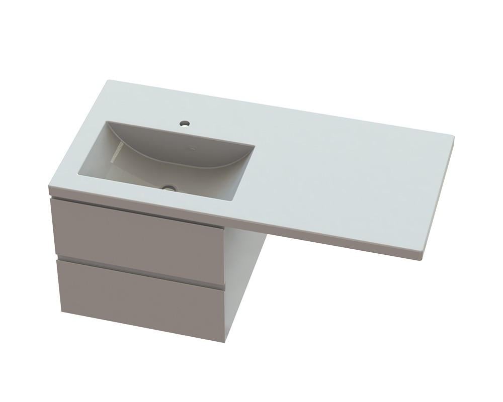 Тумба Лобелия с умывальником Юнона А200 левая глянец (1882350440)