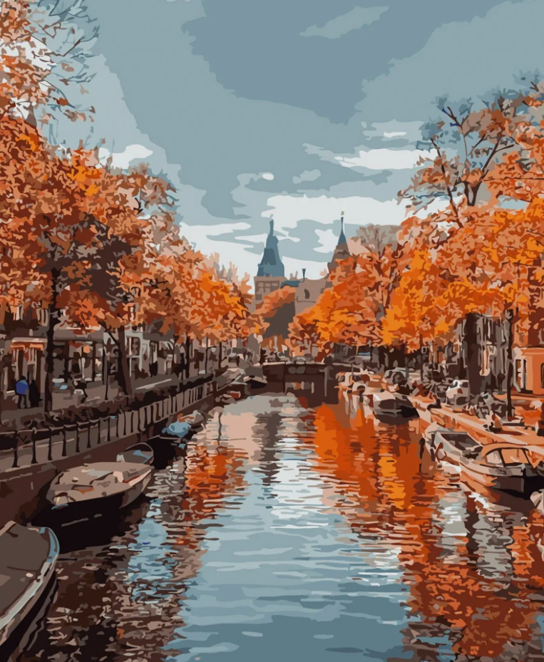 Картина по номерам Strateg Венеция осенью 40x50 см (GS472)