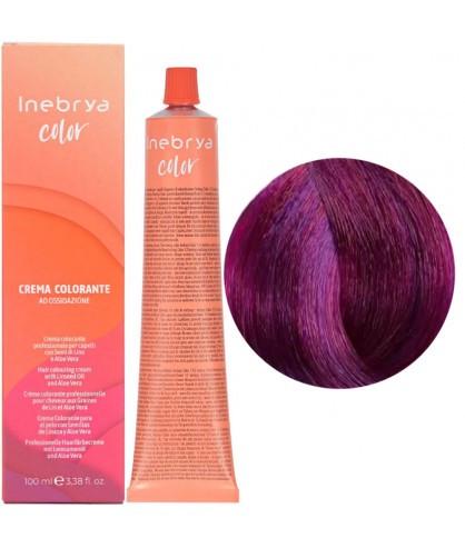 Крем-краска для волос INEBRYA Color с содержанием аммиака 100 мл 5/62 Светло-каштановый красный фиолетовый