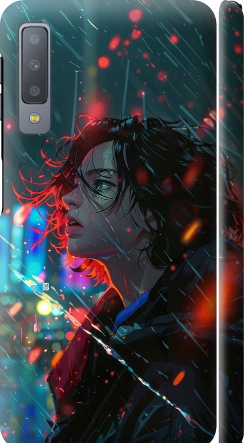 Чехол на Samsung Galaxy A7 (2018) A750F Ночные огни (6096m-1582-42517)