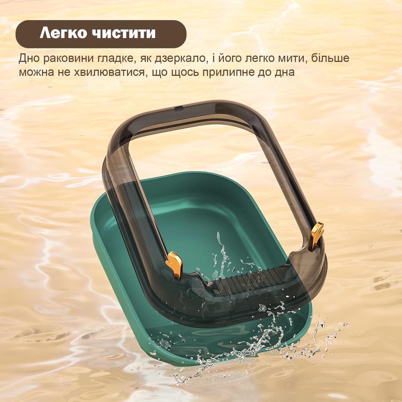 Туалет для кішок ELE PET з лопаткою 36x50x18 см Зелений (1736461262) - фото 4 Туалет для кішок ELE PET з лопаткою 36x50x18 см Зелений (1736461262) - фото 4