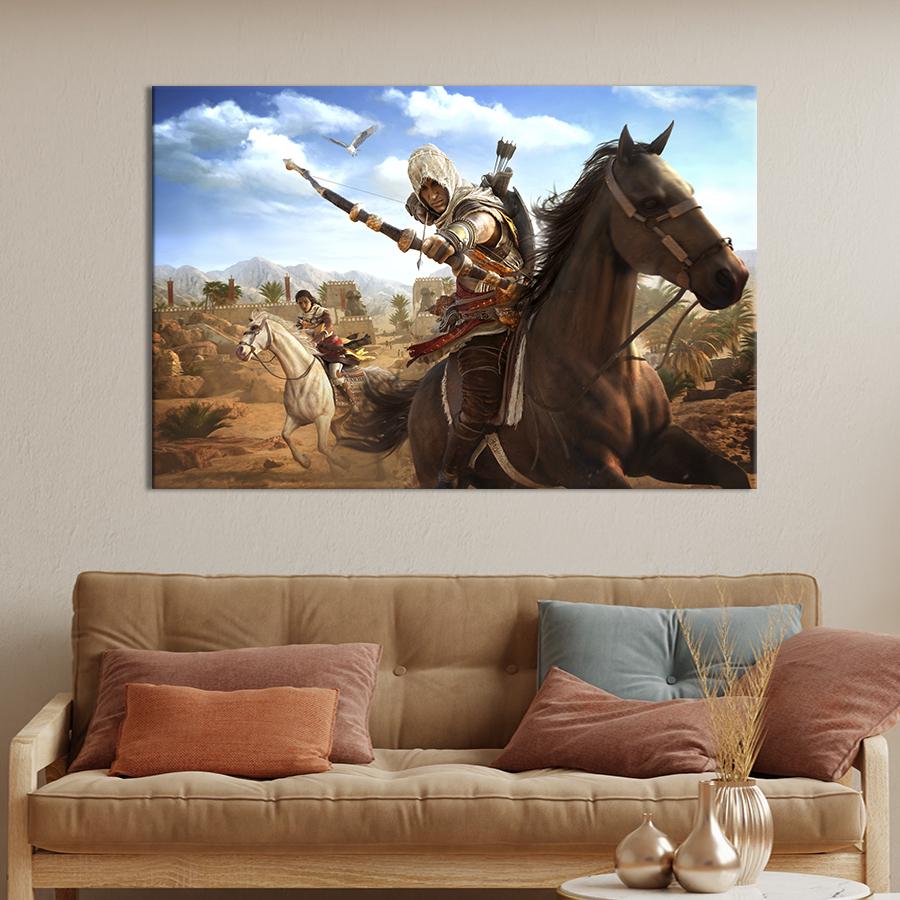 Картина на холсте Assassin’s Creed Истоки 75x50 см (1457-1)