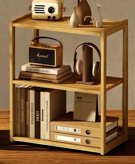 Полка-надстройка настольная из дерева Лаоджан тектона (АКД-014324)