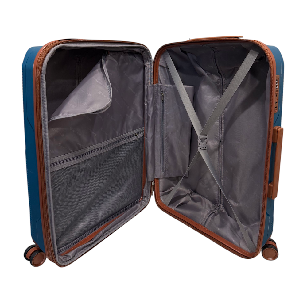 Валіза середня Worldline Airtex 293 поліпропілен M Синій - фото 7 Валіза середня Worldline Airtex 293 поліпропілен M Синій - фото 7