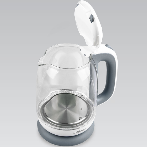 Електрочайник Maestro MR-056-GREY дисковий склянний 1,7 л 1850-2200W Сірий (1756658911) - фото 3 Електрочайник Maestro MR-056-GREY дисковий склянний 1,7 л 1850-2200W Сірий (1756658911) - фото 3