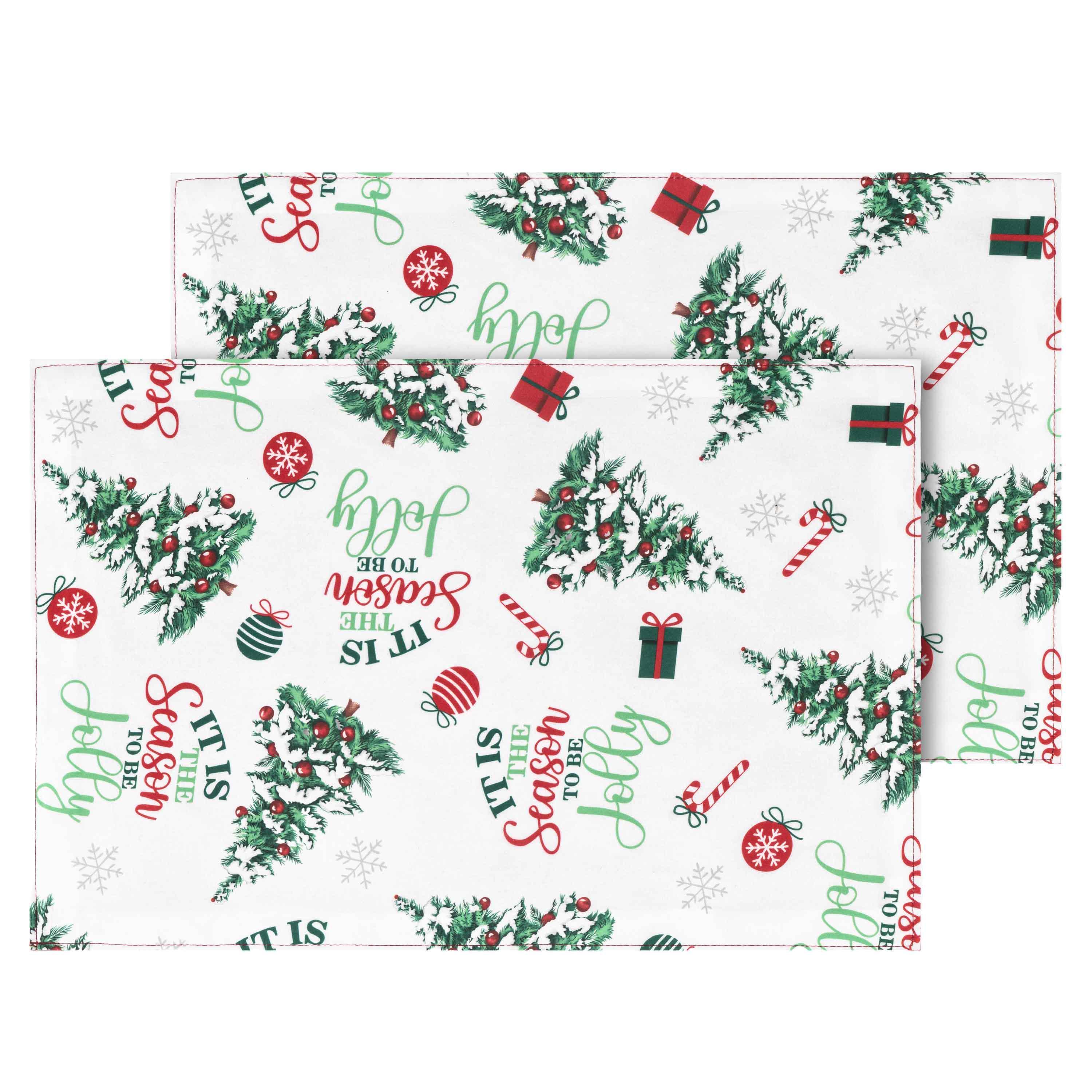Набор сервировочных салфеток Ardesto Christmas Tree 30х45 см 2 шт. Зеленый (ART15HT)