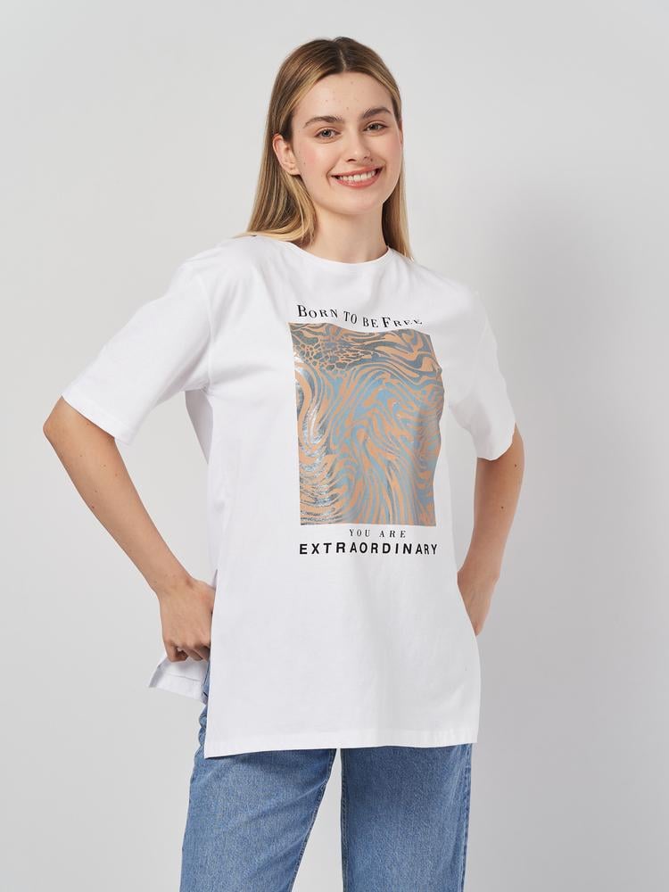 Футболка Olivia 2415x01 женская M\L Белый (188687)