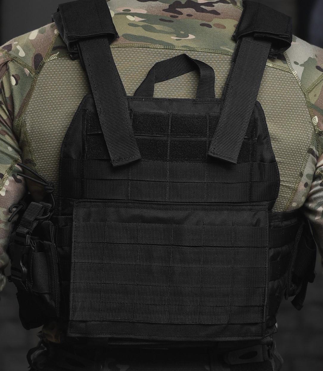 Плитоноска Asdag со быстрым сбросом с подсумками Черный (2472511824) - фото 8 Плитоноска Asdag со быстрым сбросом с подсумками Черный (2472511824) - фото 8