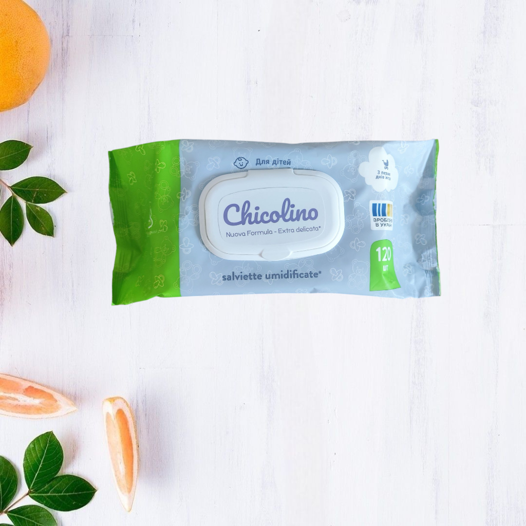 Вологі серветки дитячі Chicolino 120 шт.