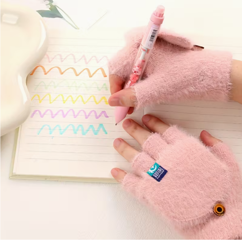 Перчатки-митинки женские Митенки велюровые без пальцев с клапаном S (1305/1) - фото 2 Перчатки-митинки женские Митенки велюровые без пальцев с клапаном S (1305/1) - фото 2