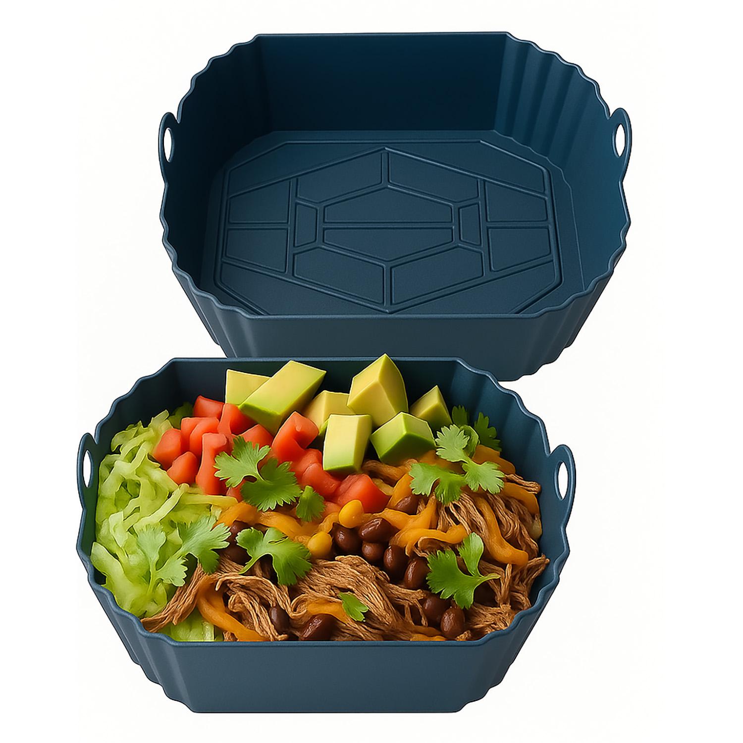 Форма для аерогрилю 20х20 см Синій (87417) - фото 13 Форма для аерогрилю 20х20 см Синій (87417) - фото 13