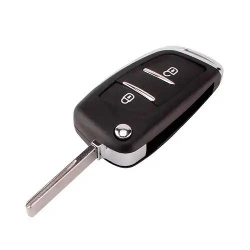 Ключ выкидной Citroen DKT0269 корпус под чип 2 кнопки HU83 (eccf79b7)