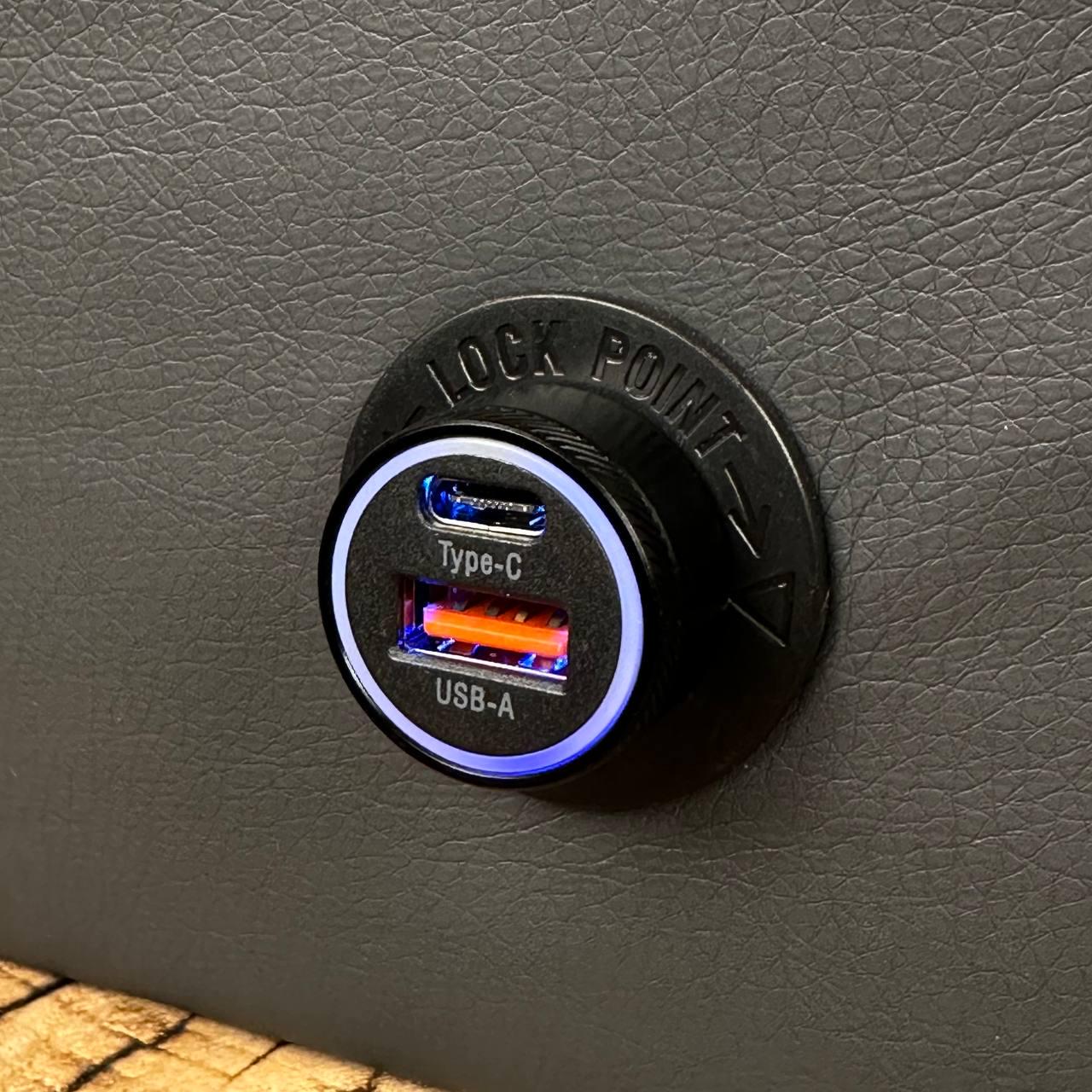 Зарядка в прикуриватель ESSAGER QC30 USB type-C 36 Вт быстрая зарядка - фото 8