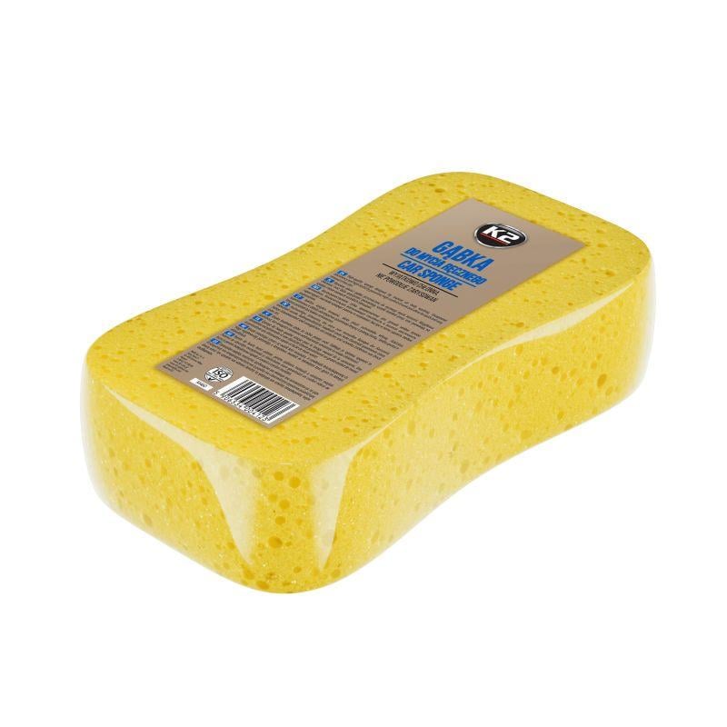 Губка К2 Car Sponge для ручной мойки 23х12х6 см Желтый - фото 2 Губка К2 Car Sponge для ручной мойки 23х12х6 см Желтый - фото 2