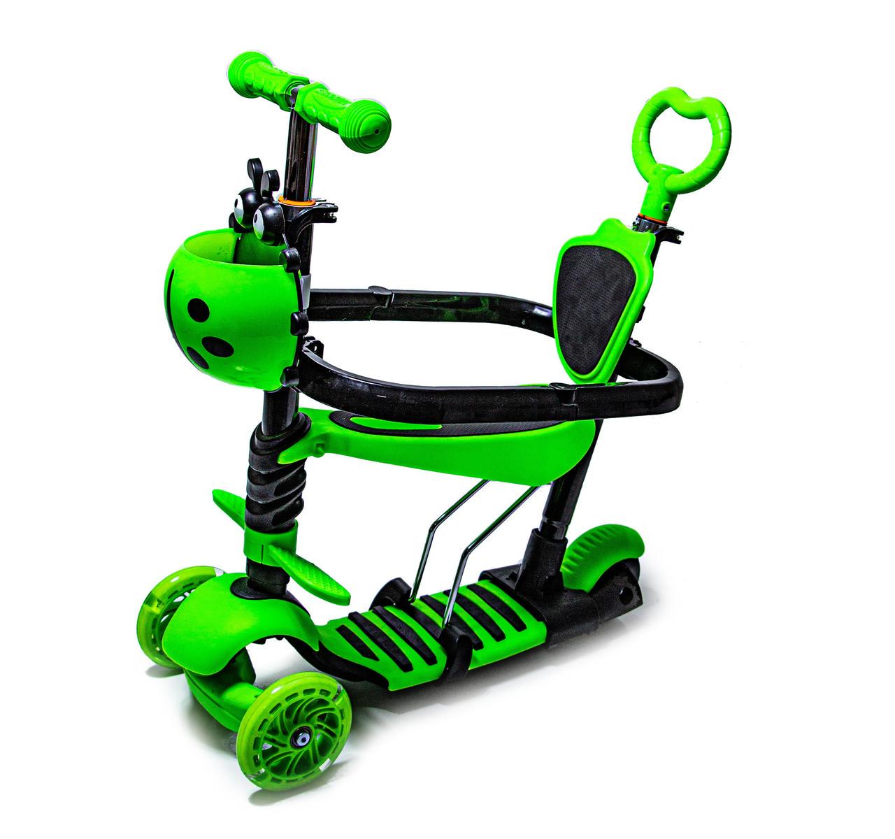 Самокат детский 5в1 с защитным бортиком - фото 1