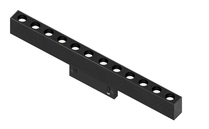 Світильник магнітний трековий MERALLI POINT BOX232 12W 3000K/6000K регульована WIFI 2,4G TUYA Чорний (TRVBPB232)