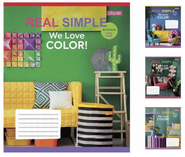 Зошити учнівські у лінійку 1 вересня We love color! 60 арк. 10 шт. в уп. (MTT-183078)
