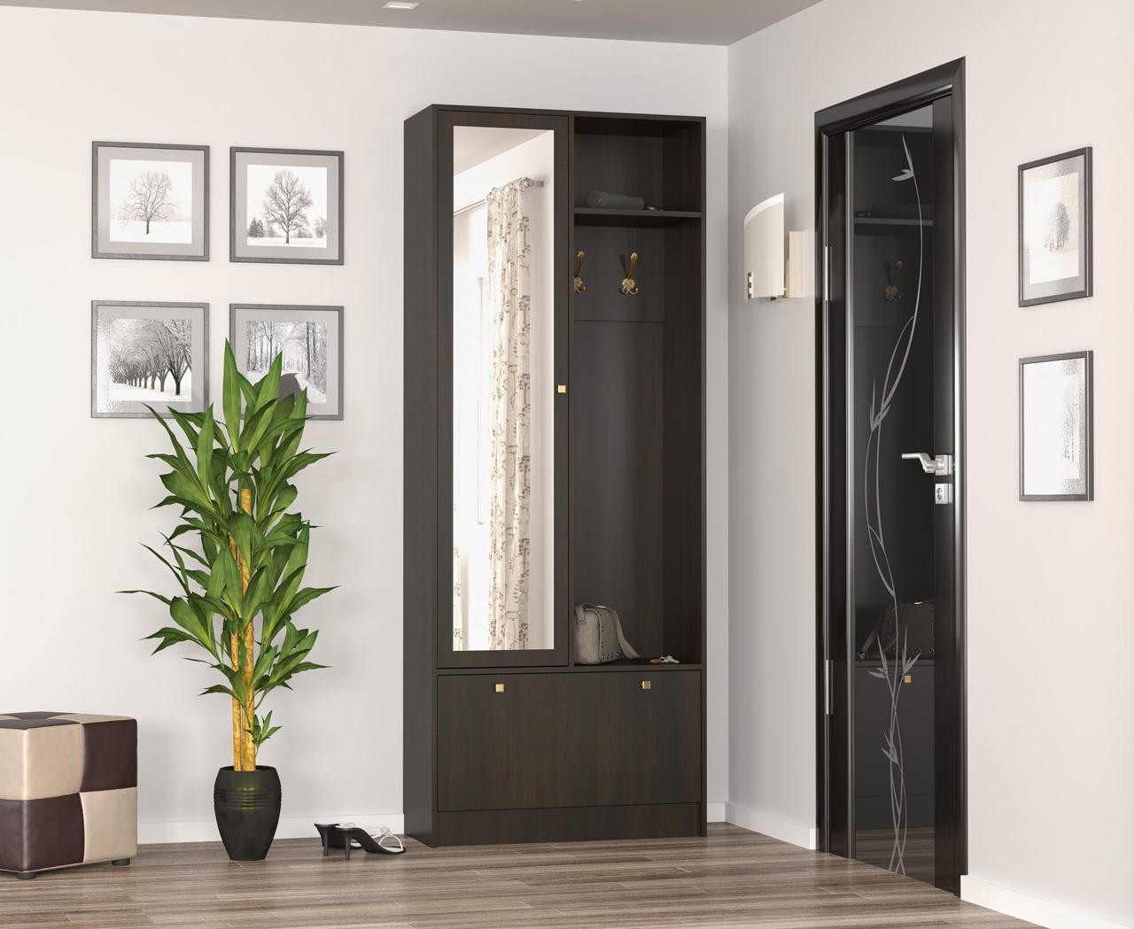 Прихожая Mebel Service Палермо ЛДСП Венге (12916411) Прихожая Mebel Service Палермо ЛДСП Венге (12916411)