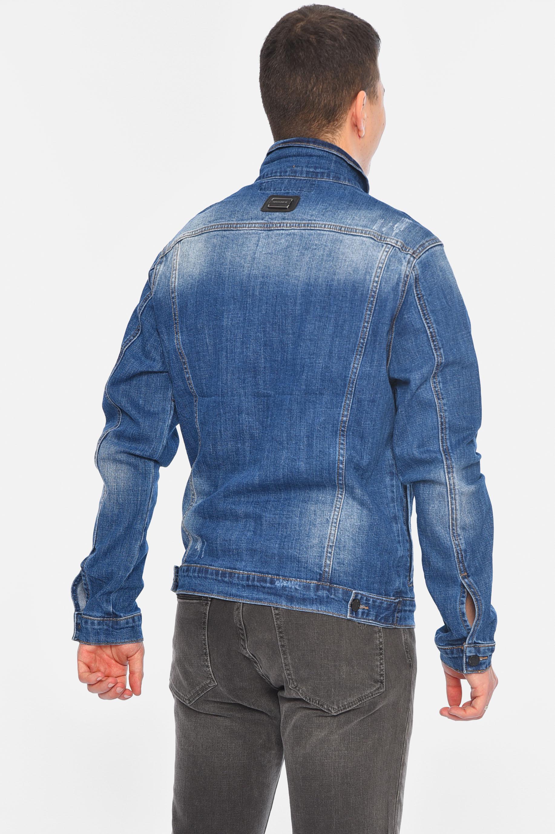 Джинсовка мужская L Синий (189271) - фото 3 Джинсовка мужская L Синий (189271) - фото 3