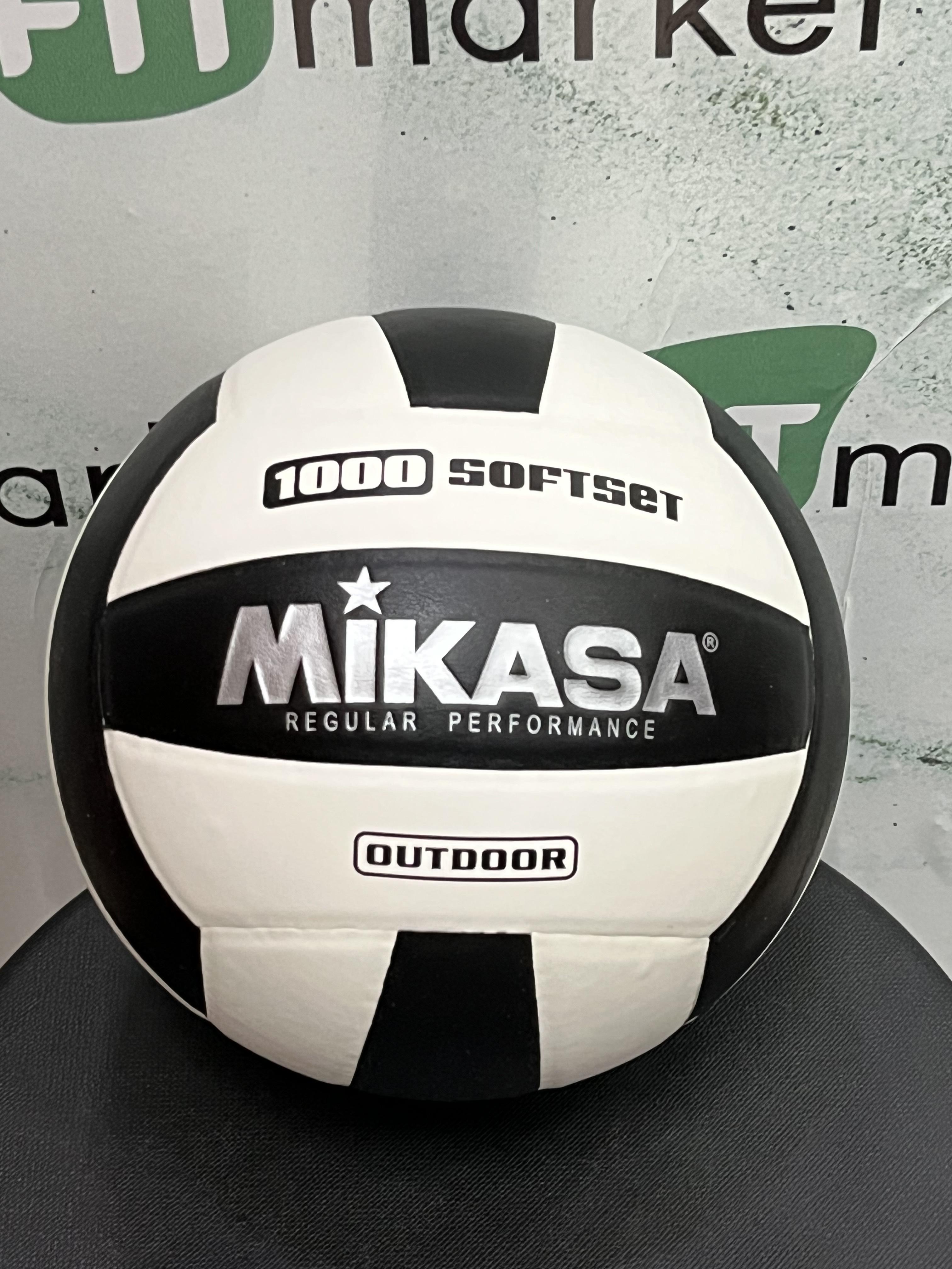 ᐉ М'яч волейбольний Mikasa 1000 SoftSet outdoor Чорно-білий
