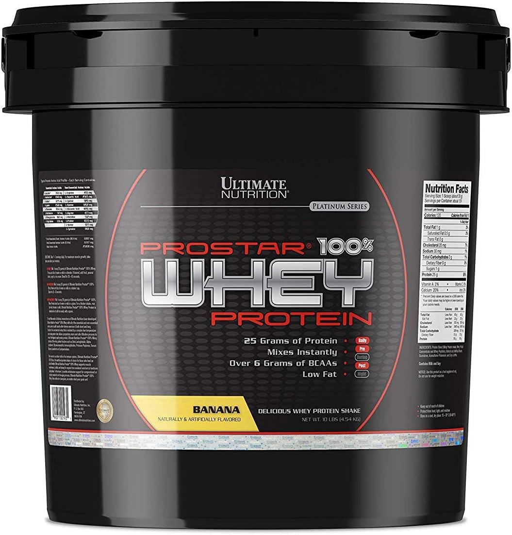 Протеин Ultimate Nutrition Prostar 100% Whey Protein Banana 4,54 кг Протеин Ultimate Nutrition Prostar 100% Whey Protein Banana 4,54 кг